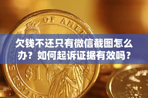 济南欠钱不还只有微信截图怎么办？如何起诉证据有效吗？