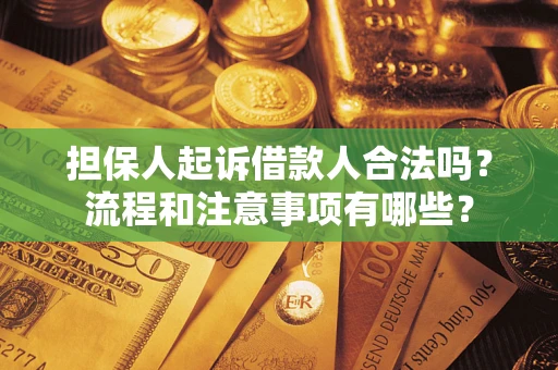 济南担保人起诉借款人合法吗？流程和注意事项有哪些？
