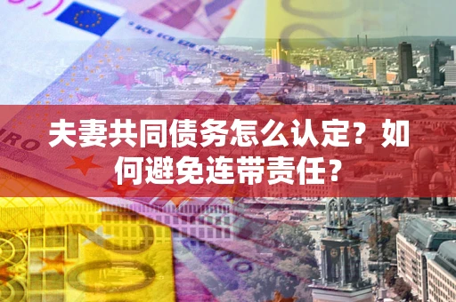 济南夫妻共同债务怎么认定？如何避免连带责任？