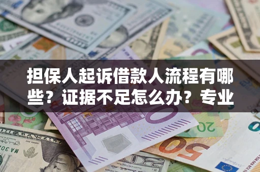 济南担保人起诉借款人流程有哪些？证据不足怎么办？专业律师解答