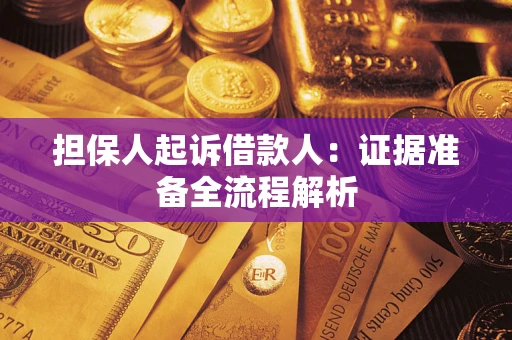 济南担保人起诉借款人：证据准备全流程解析