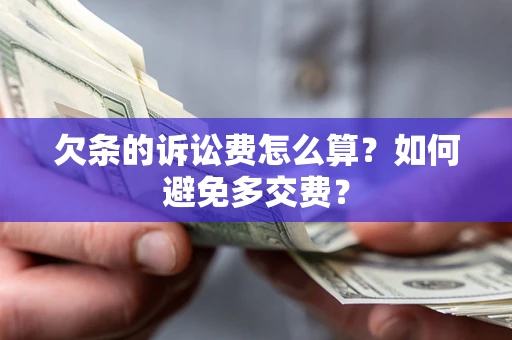 济南欠条的诉讼费怎么算？如何避免多交费？