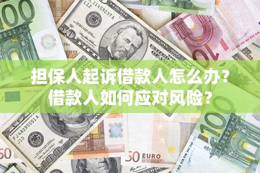 济南担保人起诉借款人怎么办？借款人如何应对风险？