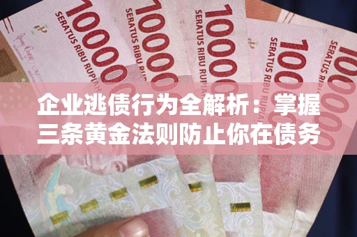 济南企业逃债行为全解析：掌握三条黄金法则防止你在债务乱局中“踩雷”