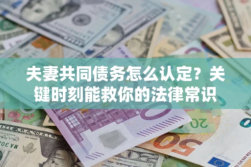 济南夫妻共同债务怎么认定？关键时刻能救你的法律常识