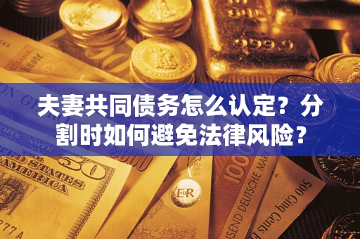 济南夫妻共同债务怎么认定？分割时如何避免法律风险？